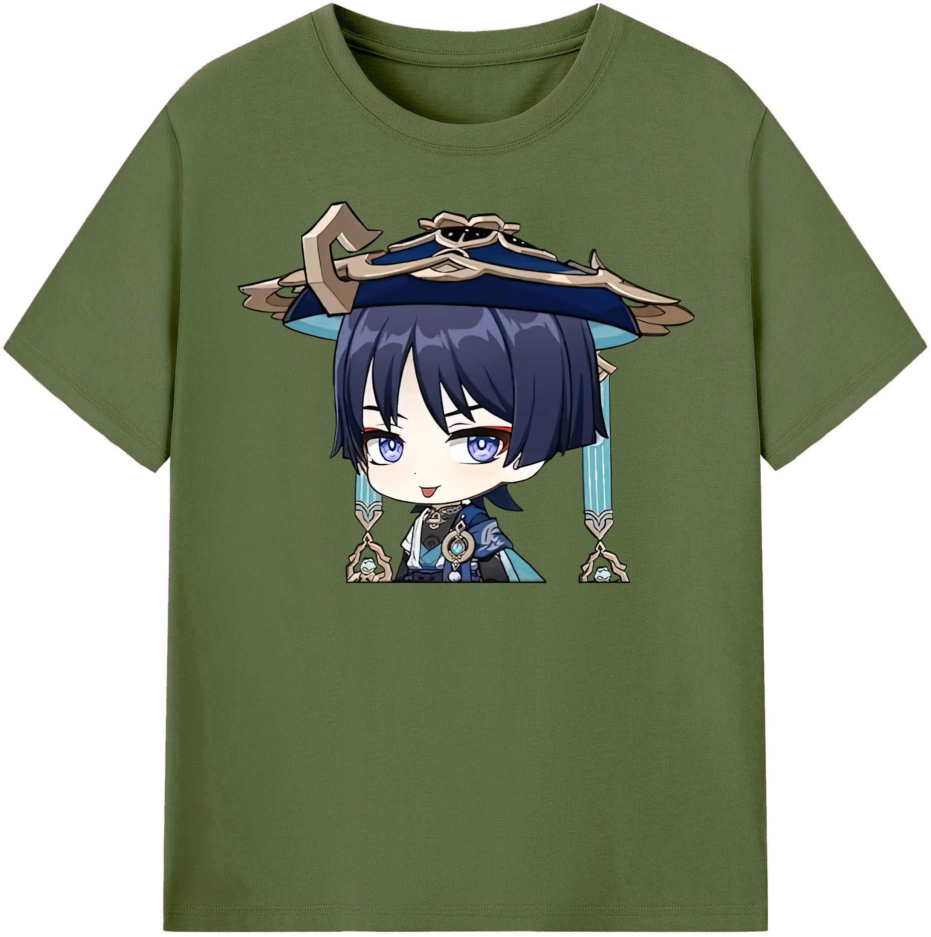 げんし神 さんペい genshin Sanpei 綿100％半袖Tシャツ（フロントプリント）